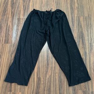 Victoria Secret M Black Sheer Archives Rose Pants Lace Feminine Coquette 2000s